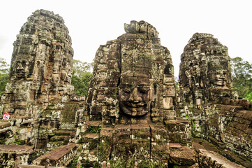 Bayon Temple in Angkor, Siem Reap, Cambodia