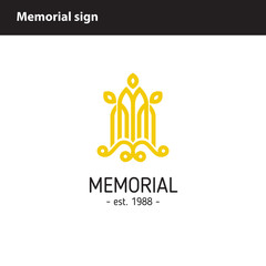 simple memorial sign
