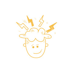 Person With The Head Sparkling Ideas