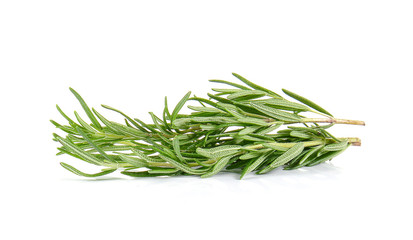 Rosemary on white background.