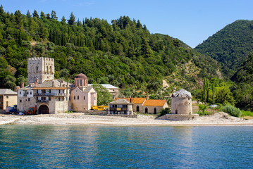 Monastery on Mount Athos, Chalkidiki, Greece - 114683217