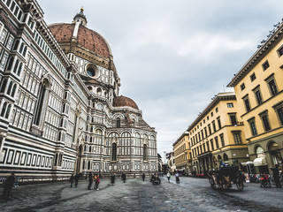 Italy Florence cathedral after the rain