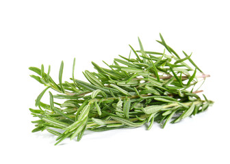 Rosemary on white background.