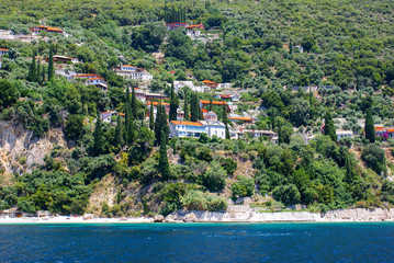 Monasteries  on Mount Athos, Chalkidiki, Greece - 114683455