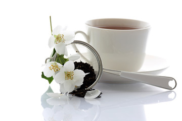 a cup of tea with jasmine