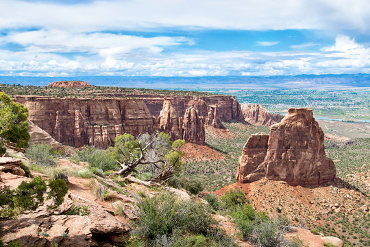 Rock Formations in Colorado National Monument  in USA