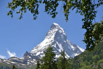 Crédence de cuisine en verre imprimé Cervin Matterhorn