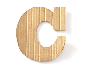 Cardboard font
