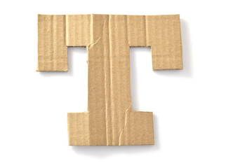 Obraz premium Cardboard font