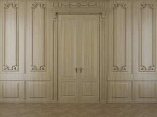 Fototapeta premium wood panels in the interior