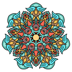 Mandala. Vintage decorative elements. Oriental pattern, vector illustration. Islam, Arabic, Indian, turkish, pakistan, chinese, ottoman motifs