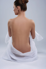Natural nude body of woman
