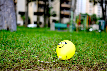 Balão na praça