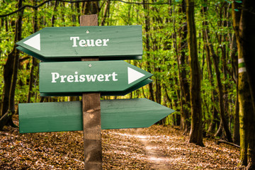 Schild 98 - Preiswert