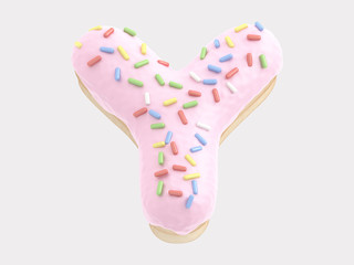 Donut font pink cream
