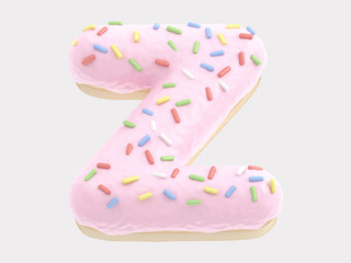 Donut font pink cream
