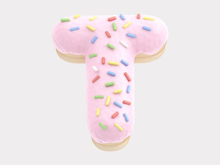 Donut font pink cream
