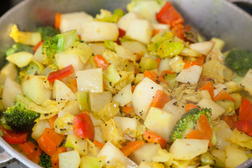 Closeup of Indian vegetable dish sabzi