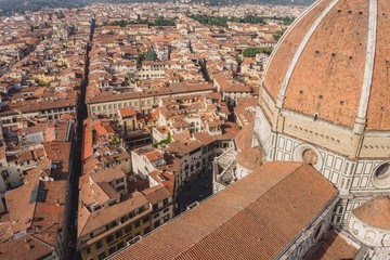 view over florence from cattedrale di Santa Maria del Fiore © shantihesse