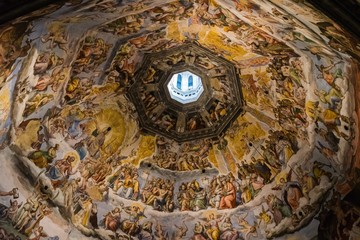 inside cattedrale di Santa Maria del Fiore in Florence © shantihesse