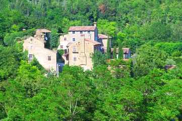Obraz premium Stoned village in Istria, Croatia