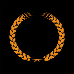 Wreath of wheat ears 