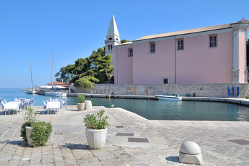 Naklejka premium im Hafen von Veli Losinj auf der Insel Losinj in der Kvarner Bucht,Adria,Kroatien