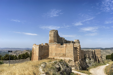 Fototapeta na wymiar Castillo de Ayub en el municipio de Calatayud, Zaragoza