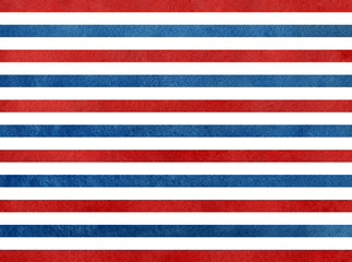 Watercolor dark blue and red striped background.