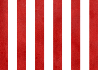 Obraz premium Watercolor red striped background.
