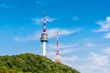 Obraz premium Korea,Namsan Tower in Seoul,South Korea