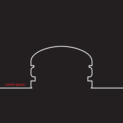 Advertising card with burger background