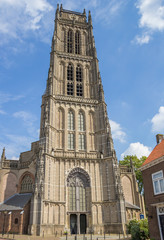 Fototapeta na wymiar Tower of the great church of Zaltbommel
