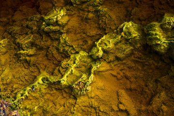 brown and green textures, background in riotinto 