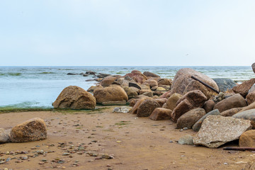 The Baltic sea beach in Repino near St Petersburg, Russia