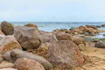 The Baltic sea beach in Repino near St Petersburg, Russia
