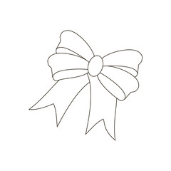 Bow illustration icon