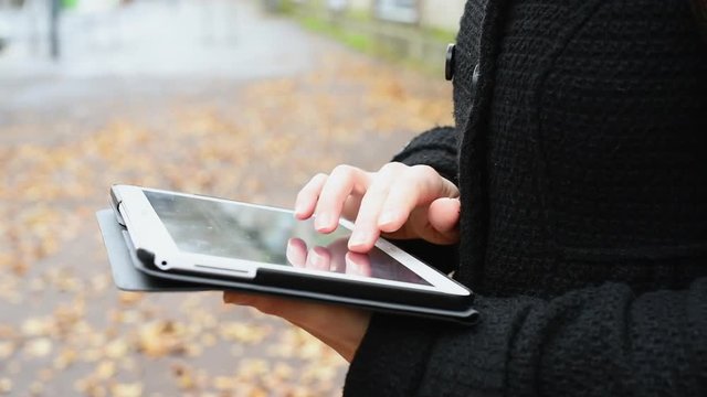 Woman with tablet