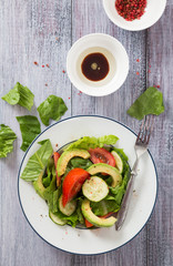 A fresh vegetable salad