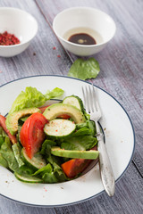 A fresh vegetable salad