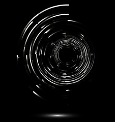 Abstract technology concept background with black and white tones