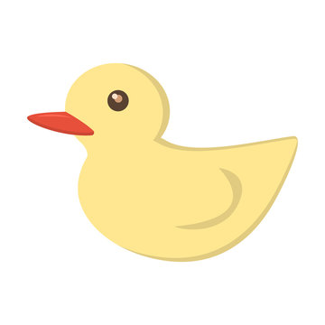 Rubber duck icon vector illustration.