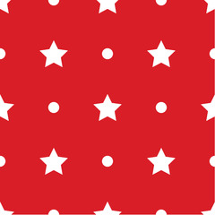 Happy Independence Day seamless pattern vector.