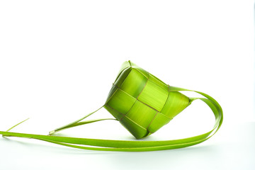 Ketupat (Rice Dumpling). Ketupat is a natural rice casing made from coconut leaf