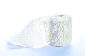 Medical bandage roll isolated