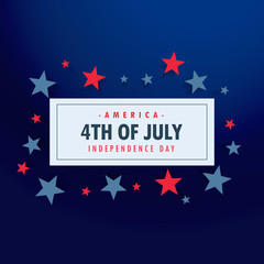 4th of july background with stars