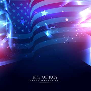 american flag in abstract background