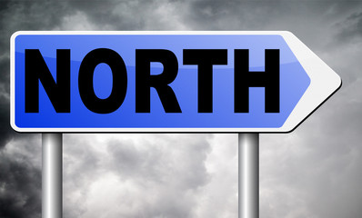Obraz premium north sign