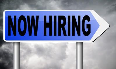 Obraz premium now hiring