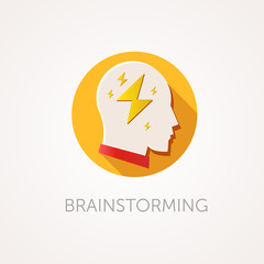 Heart Icon. Flat design style with long shadow. Popular, like or favorite icon. Red heart with glare. App icon.